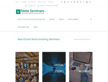 Tablet Screenshot of noteseminars.com